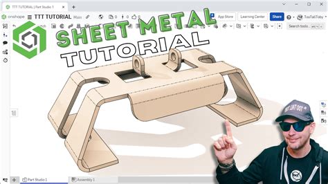 onshape sheet metal box|onshape sheet metal model.